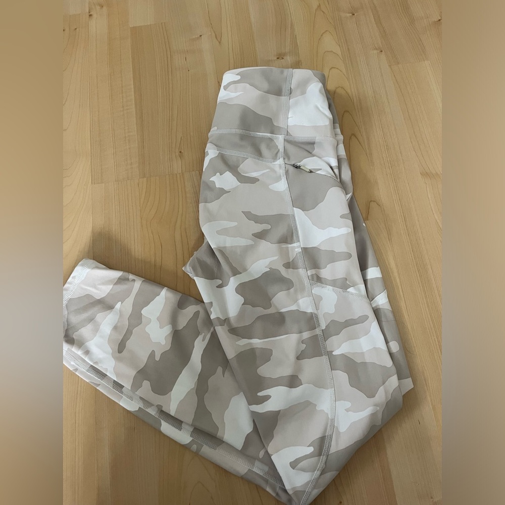 White camo athelta leggings